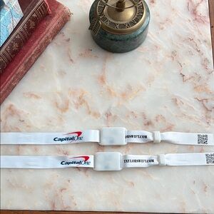 Two Capital One Taylor Swift Era’s Tour White Wristbands